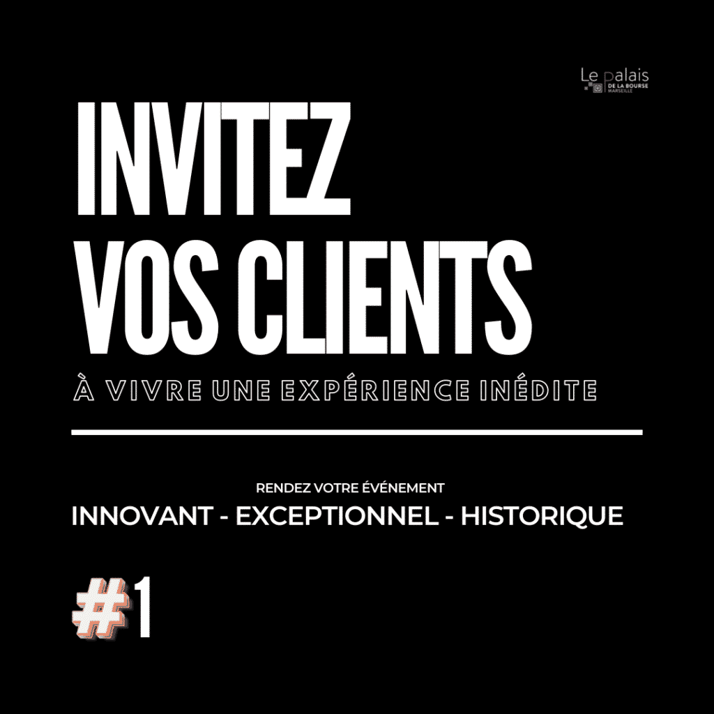 4 bonnes raisons de réserver votre soirée #LaJocondeImmersive au Palais de la Bourse 2 Centre de congrès & centre d'affaires à marseille et Paris