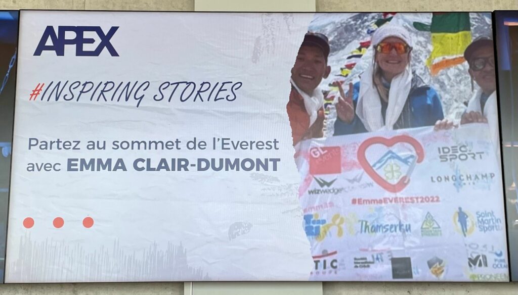 Au sommet de l'Everest avec Emma Clair-Dumont